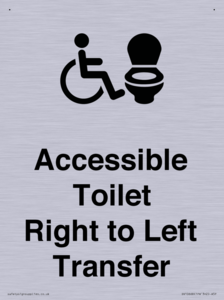 Accessible Toilet with Right to Left Transfer